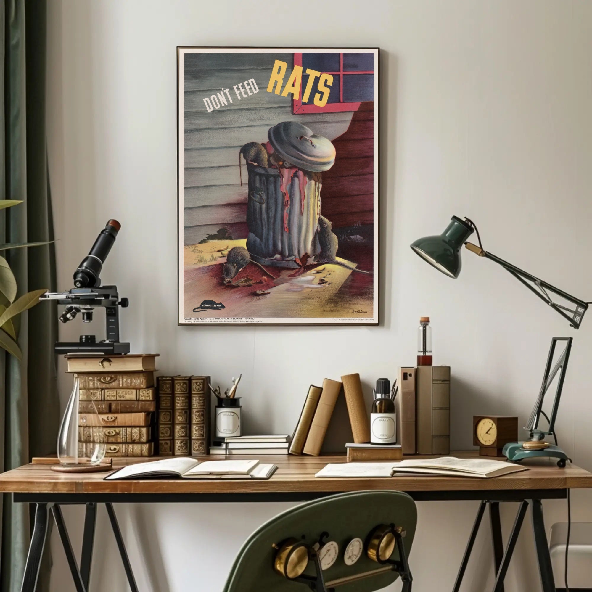 Rats and Waste Management Educational or Infographic Poster PosterGoat