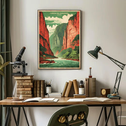 Sumidero Canyon Vintage Travel Poster