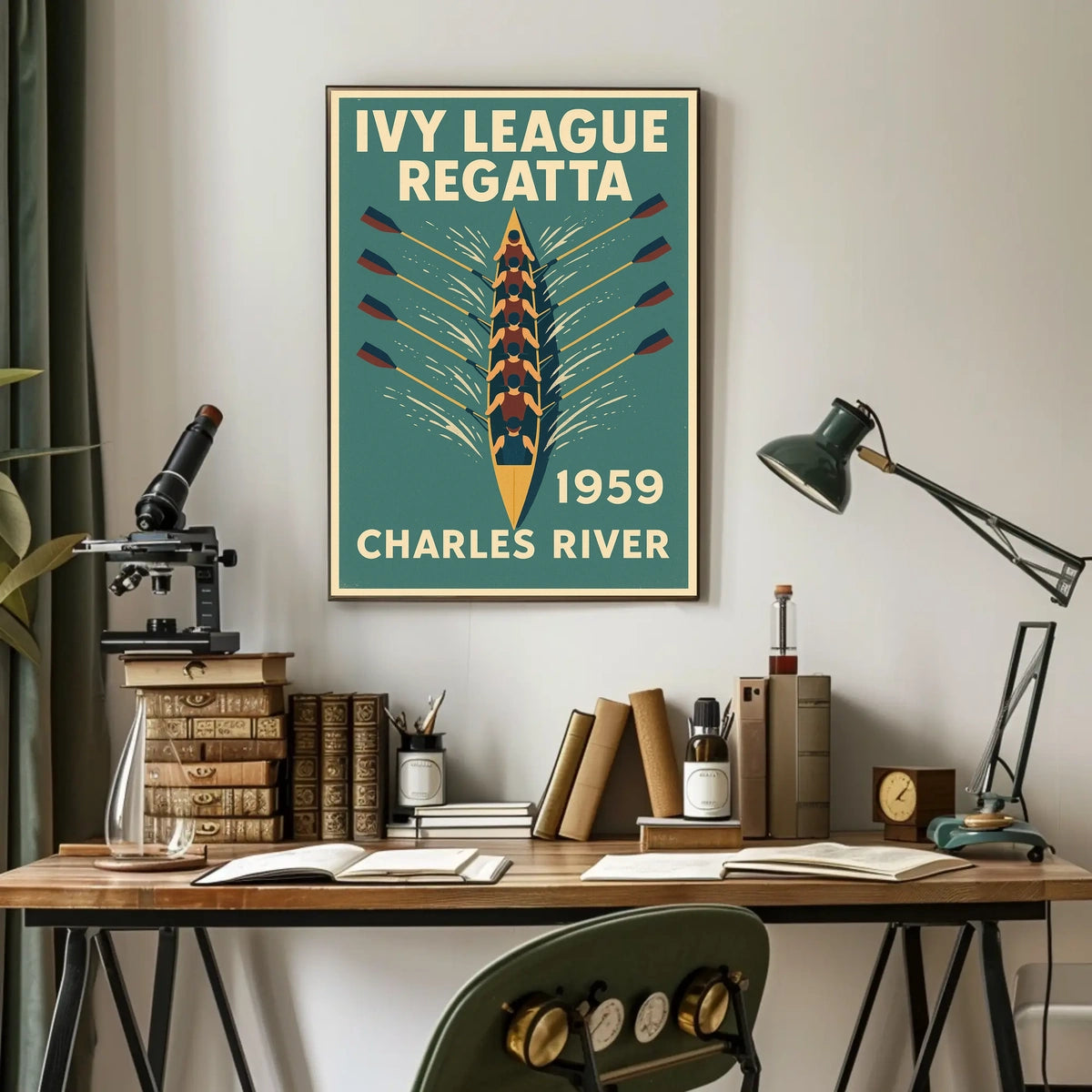 Ivy League Regatta Charles River Poster