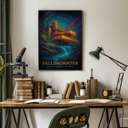 Fallingwater Frank Lloyd Wright Poster