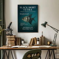 Black Skirt Tetra Freshwater Elegance Poster