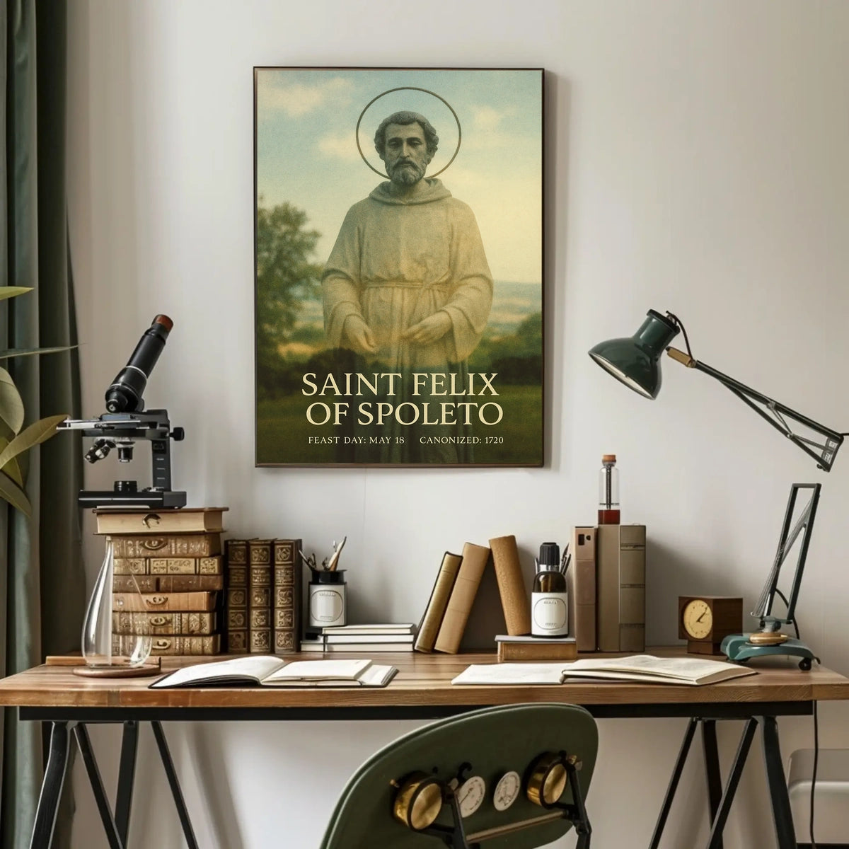Saint Felix Of Spoleto Poster
