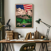 Mount Rushmore Tribute Poster