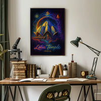 Lotus Temple India Poster
