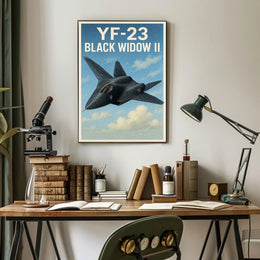 YF-23 Black Widow II Poster PosterGoat