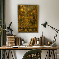 New Orleans Bayou Bright Poster