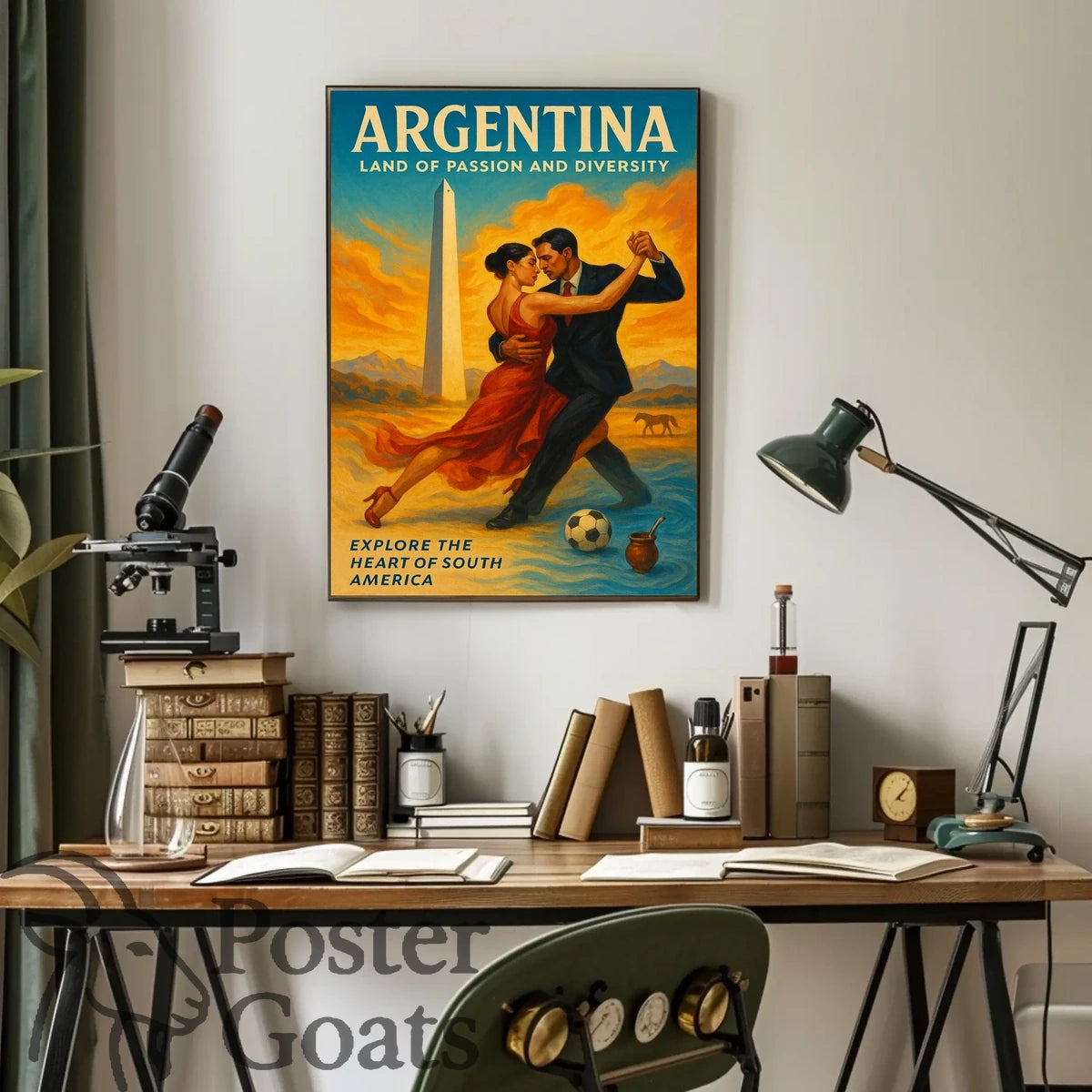 Argentina Tango Vibes: Vibrant Cultural or Heritage Poster