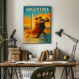 Argentina Tango Vibes: Vibrant Cultural or Heritage Poster