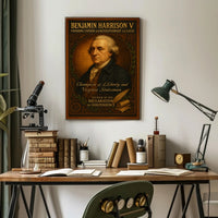 Benjamin Harrison V Founding Father Poster