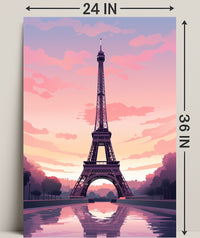 Eiffel Tower At Dusk Poster
