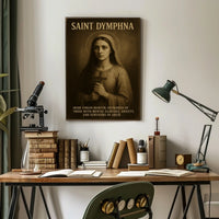 Saint Dymphna Patroness Of Mental Poster