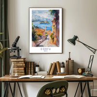 Corfu's Mediterranean Charm: Travel Poster PosterGoat