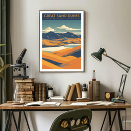 Great Sand Dunes National Park Scenic Poster Print