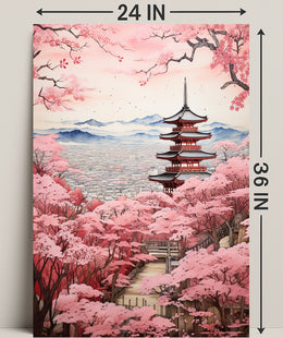 Cherry Blossom Serenity Poster
