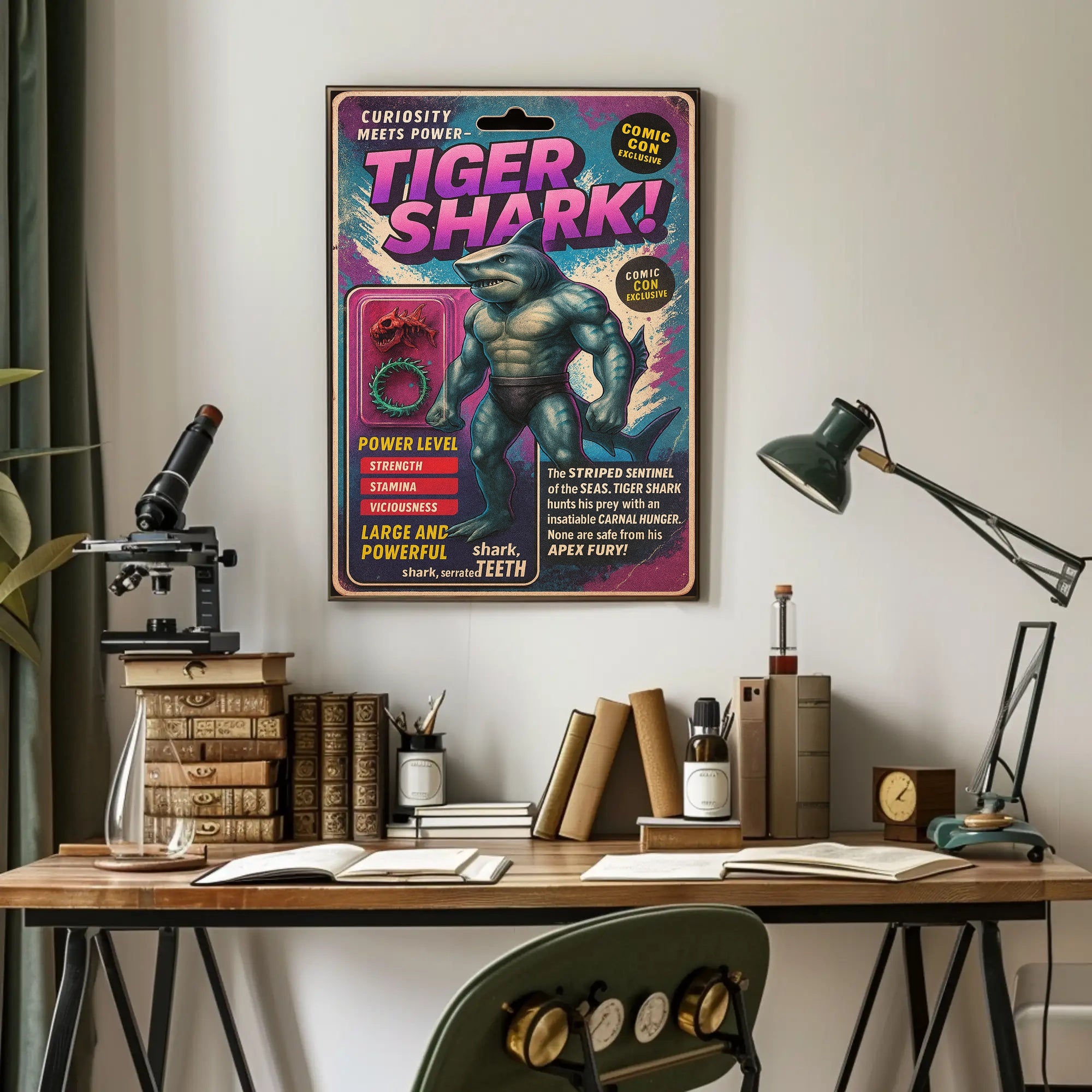 Tiger Shark Comic Con Exclusive Poster PosterGoat
