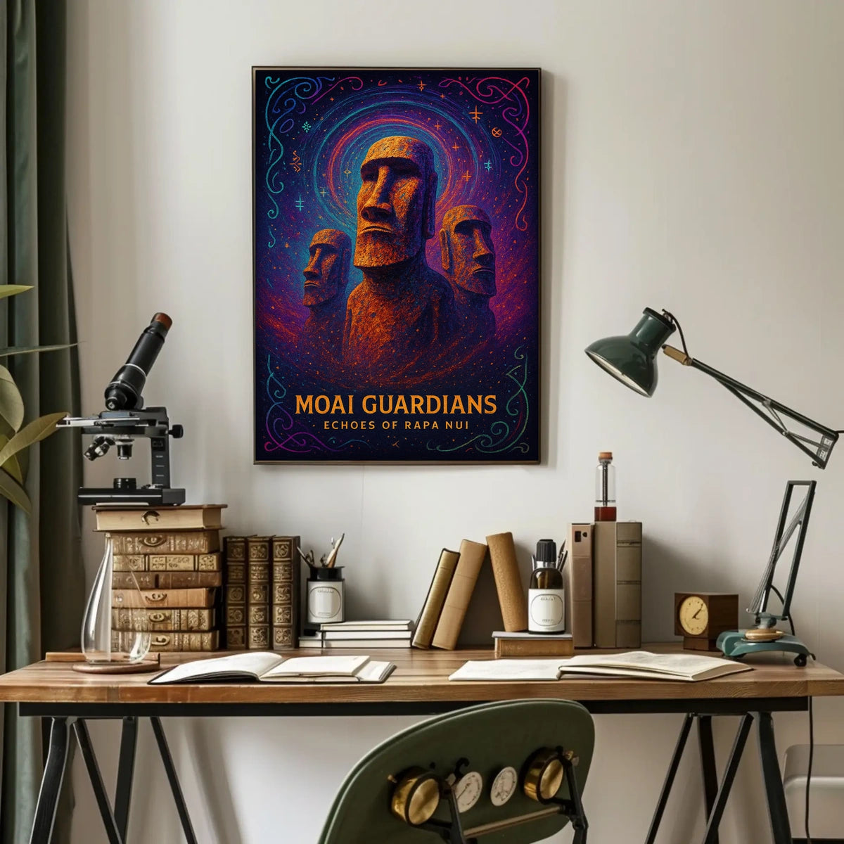 Moai Guardians Echoes Of Rapa Nui Poster