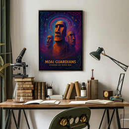 Moai Guardians Echoes Of Rapa Nui Poster