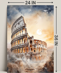 Colosseum At Dusk Poster