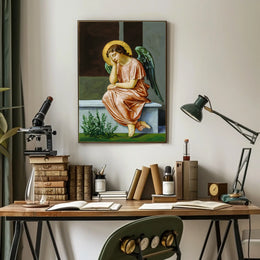 Contemplative Angel Poster