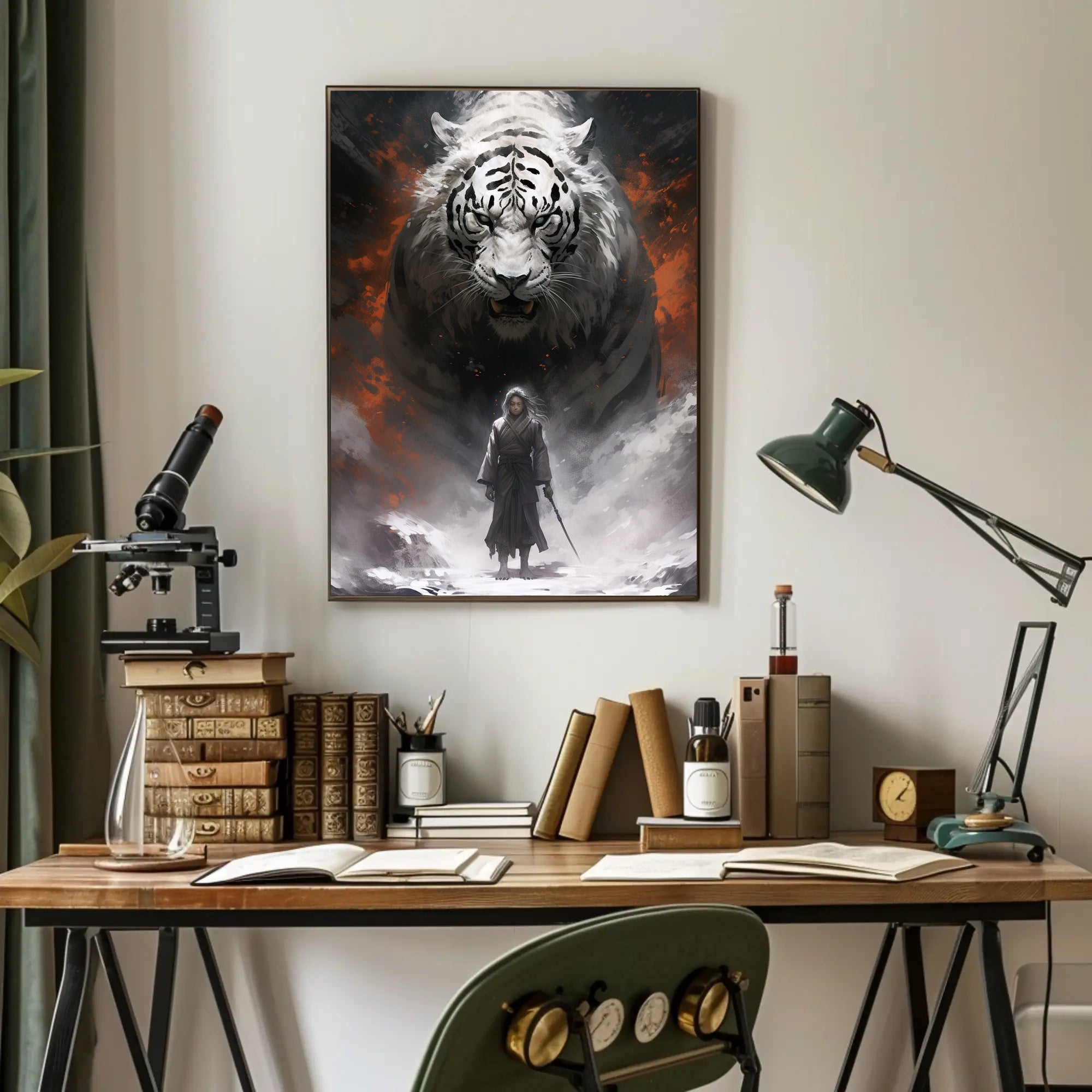 Warrior And The White Tiger Poster
