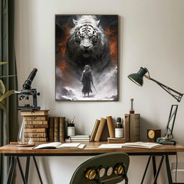 Warrior And The White Tiger Poster