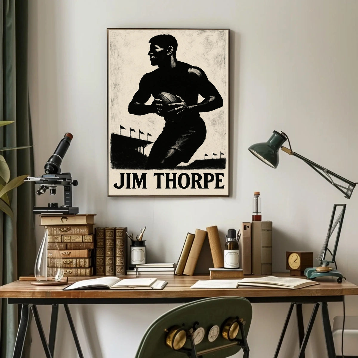 Jim Thorpe Athletic Icon Poster