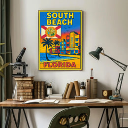 South Beach, Florida Poster PosterGoat