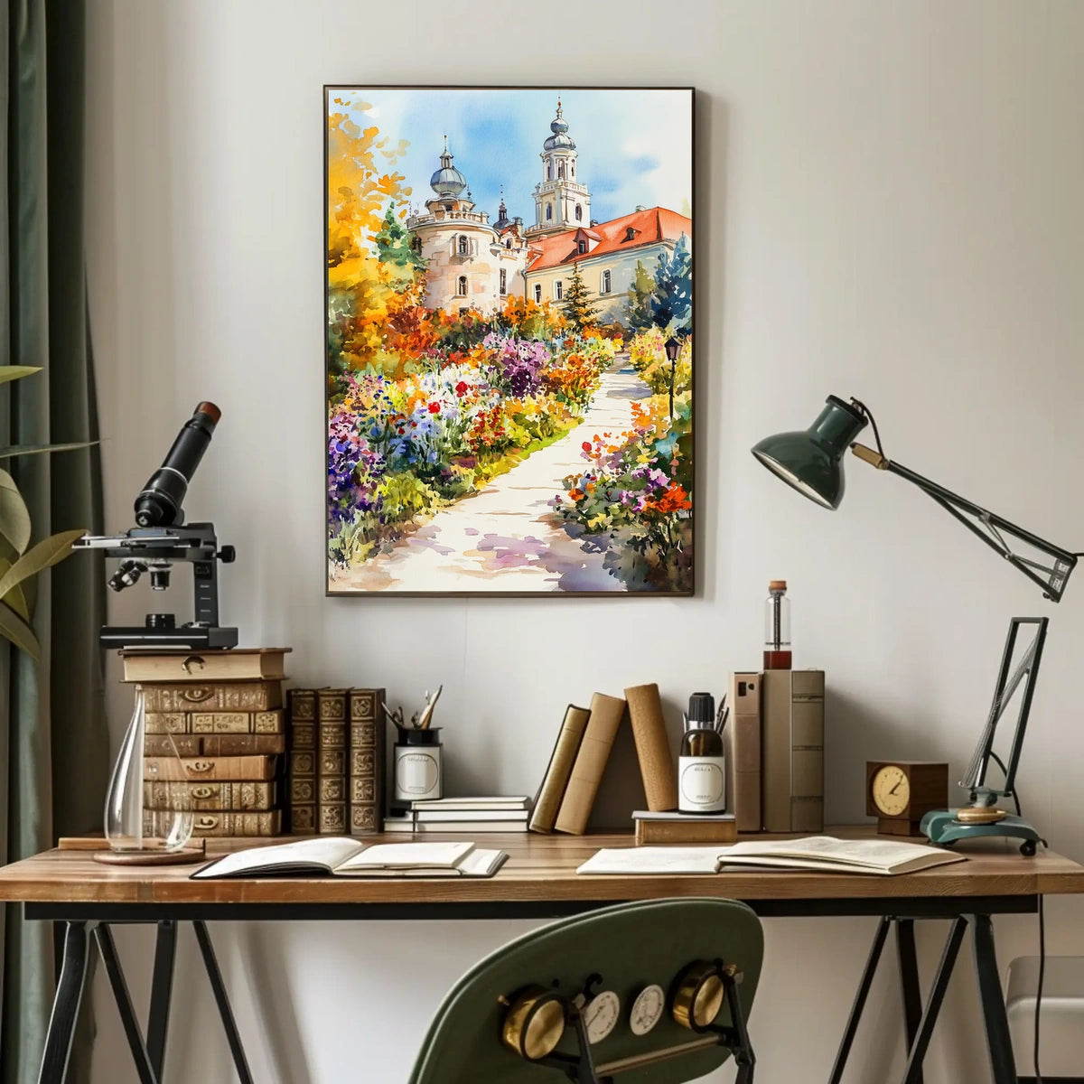 Belarus Nesvizh Castle Gardens Poster