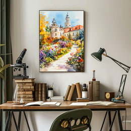Belarus Nesvizh Castle Gardens Poster