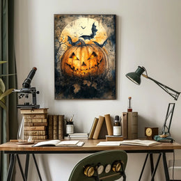 Halloween Jack-O'-Lantern Art Print Poster