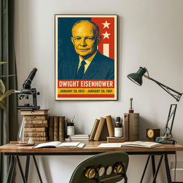 Eisenhower Presidency Retro Pop Art Poster