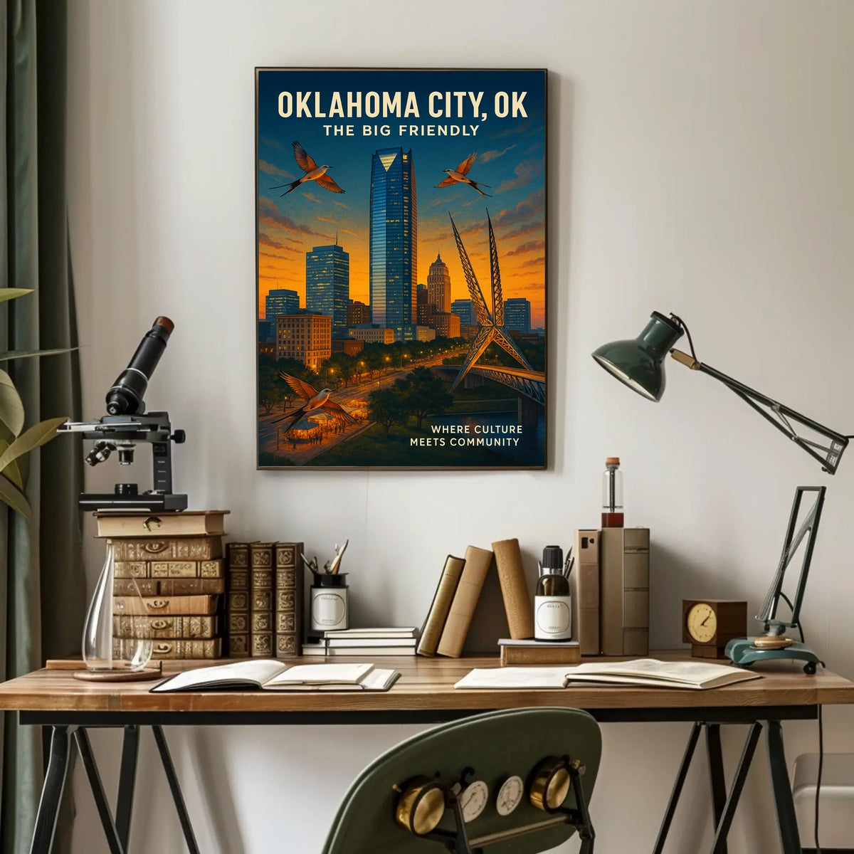 Oklahoma City The Big Friendly Poster