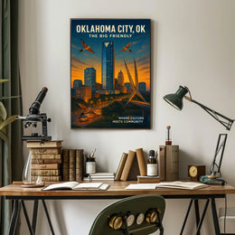Oklahoma City The Big Friendly Poster