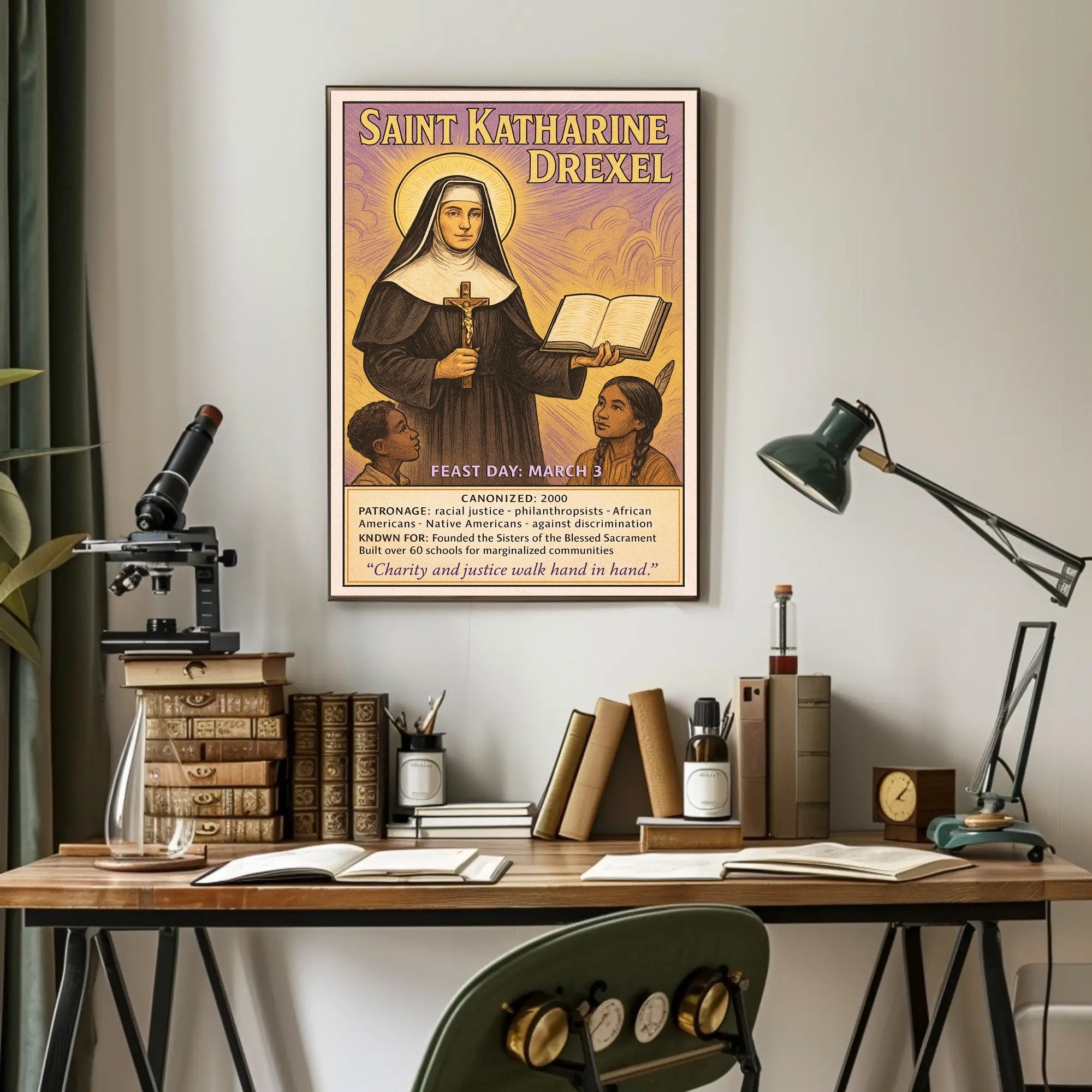 Saint Katharine Drexel Poster PosterGoat