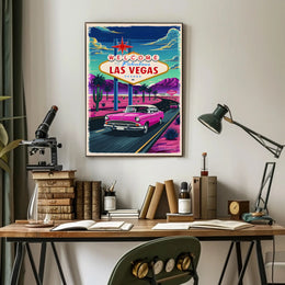Retro Las Vegas Welcome Poster