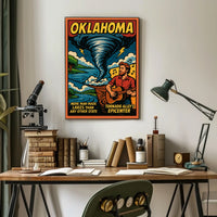 Oklahoma Tornado AlleyS Epicenter Poster
