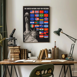 The United Nations Fight for Freedom Poster PosterGoat