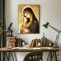 Renaissance Maternal Affection Spiritual Art Poster