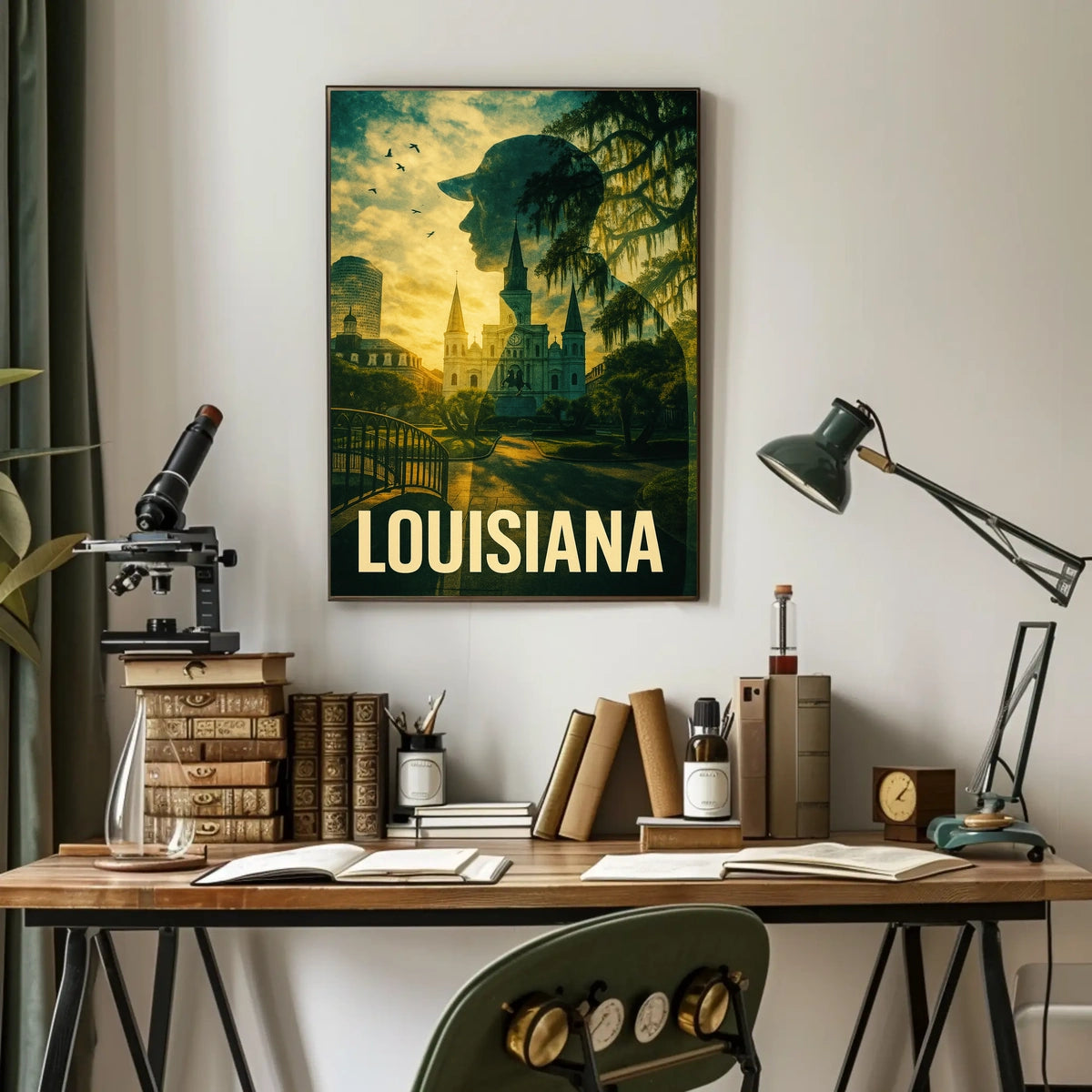 Louisiana A Scenic Tribute Poster