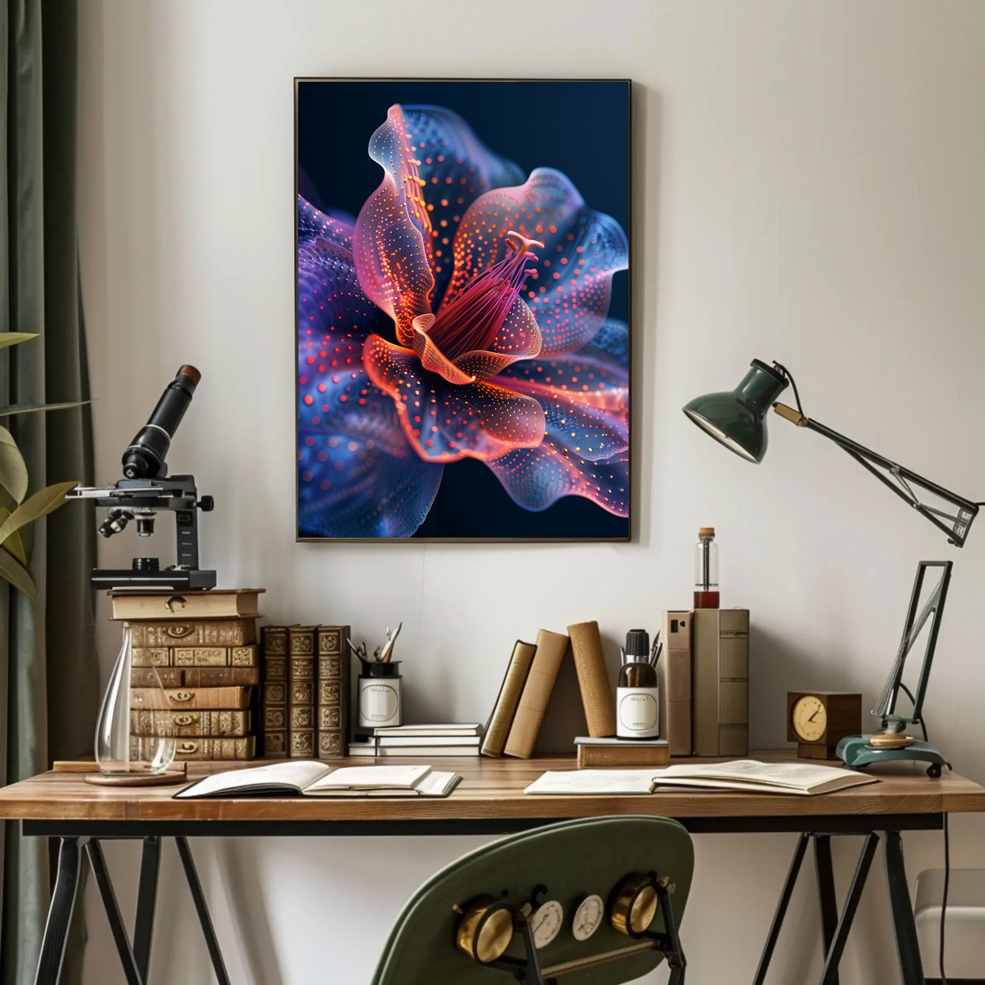 Neon Bloom Poster PosterGoat