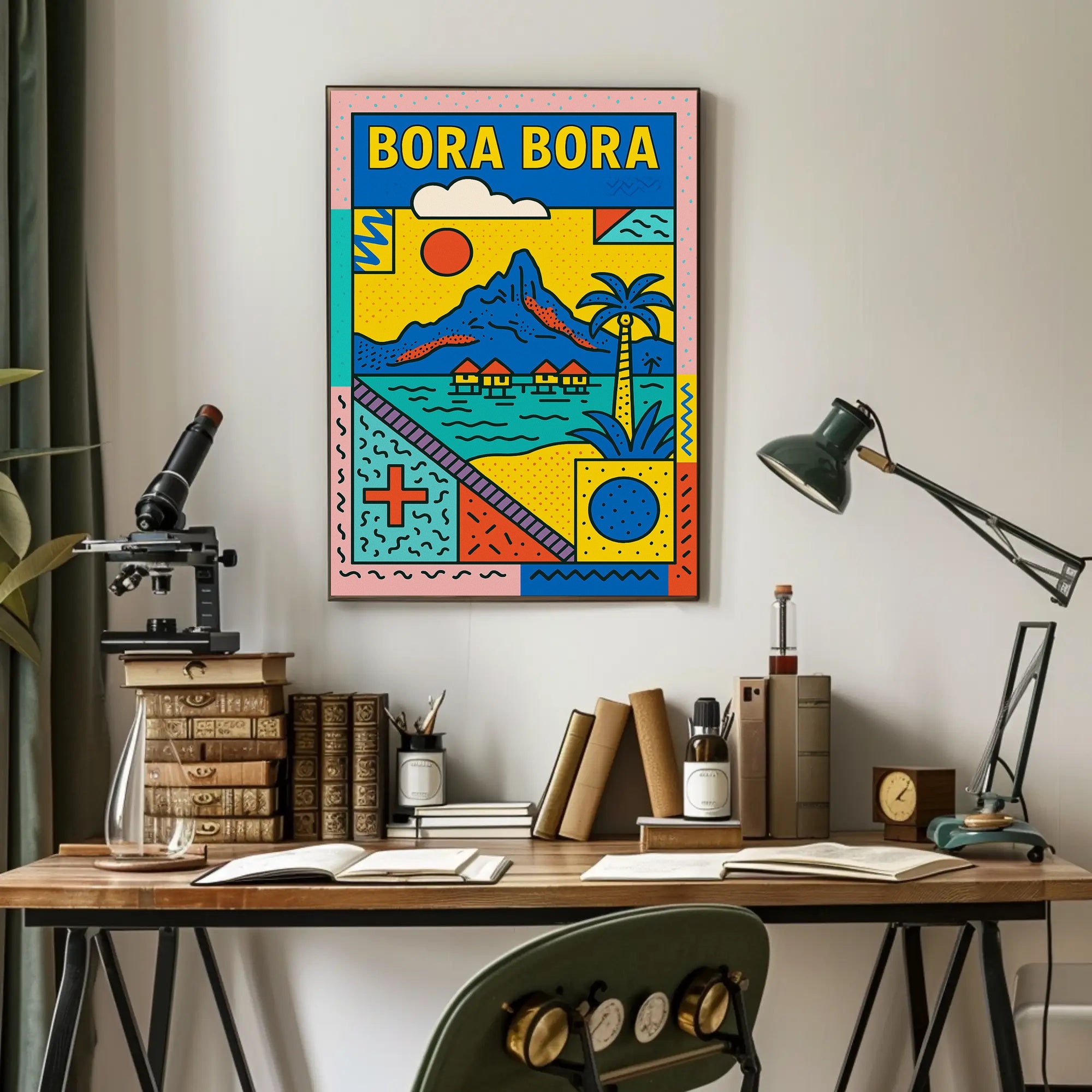 Bora Bora Pop Art Travel Poster PosterGoat