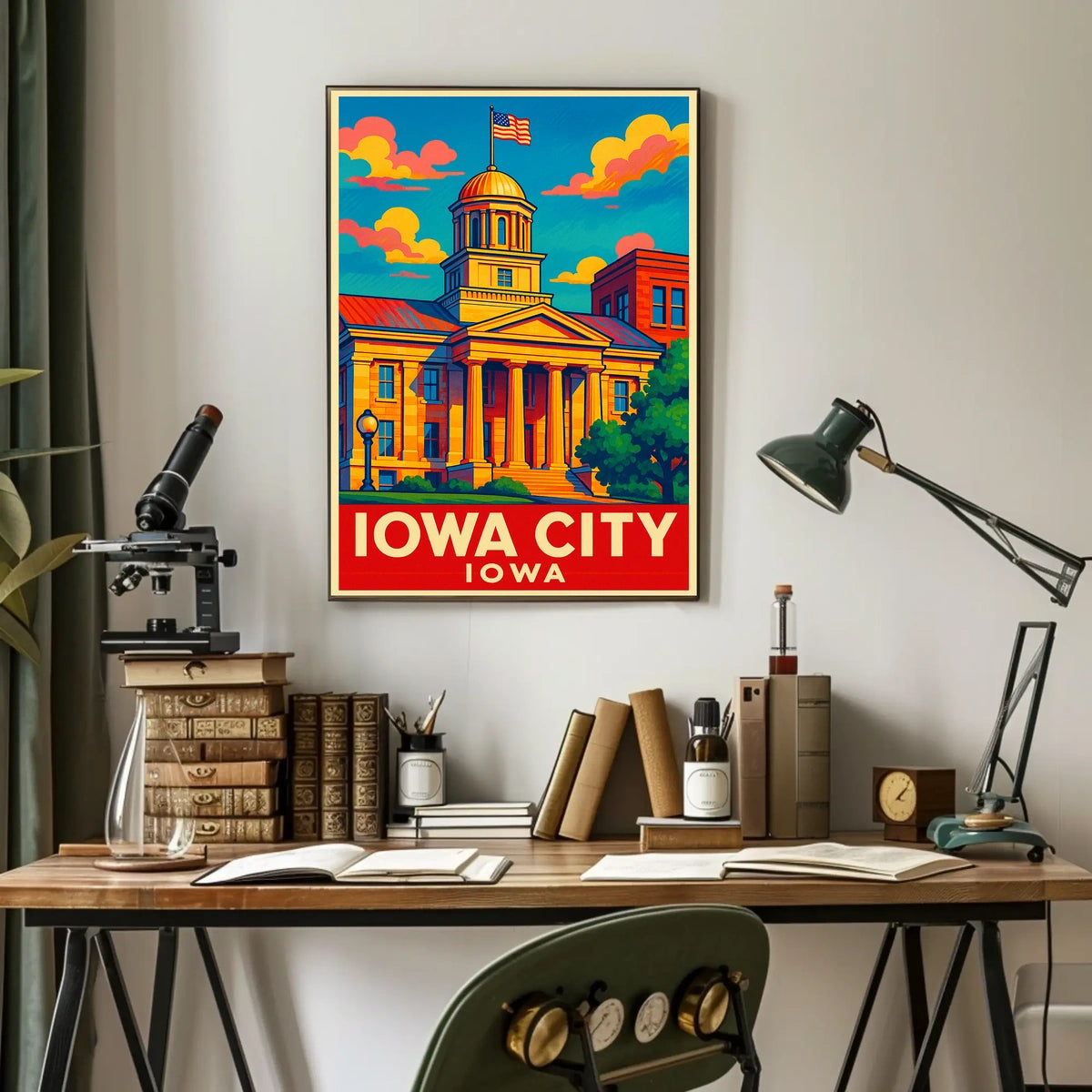 Iowa City Landmark Poster