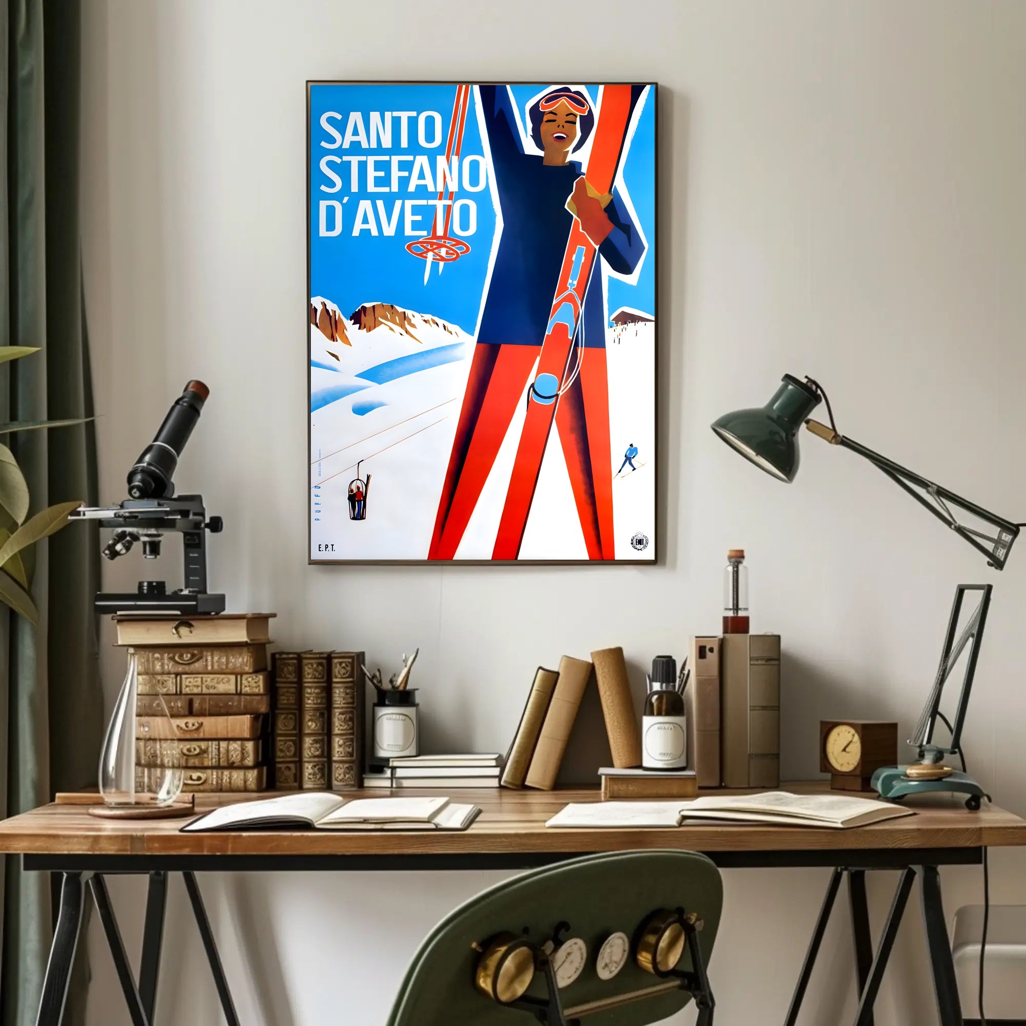 Santo Stefano d’Aveto Vintage Travel Poster PosterGoat