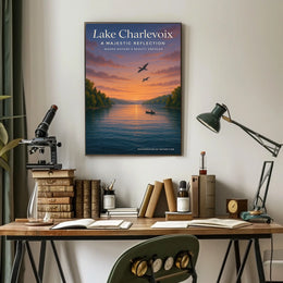 Lake Charlevoix A Majestic Reflection Poster