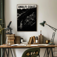 Amalfi Coast Poster Wall Art 18x24 Coastal Decor Print