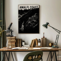 Amalfi Coast Poster Wall Art 18x24 Coastal Decor Print