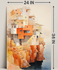 Cliffside Architecture Poster