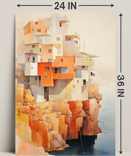 Cliffside Architecture Poster
