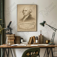 Classic American Leader Portrait in Historical or Presidential Poster