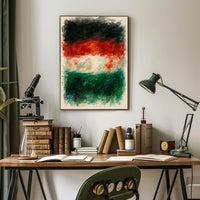 Abstract Watercolor Flag Poster